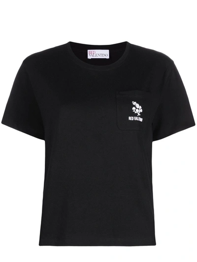 Shop Red Valentino T-shirt In Black