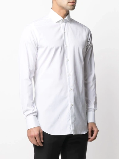 Shop Xacus Formal Tailored Shirt In White