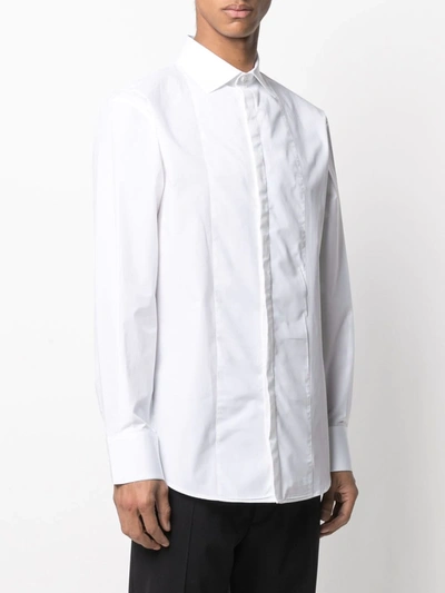 Shop Dsquared2 Button-up Long-sleeve Shirt In White