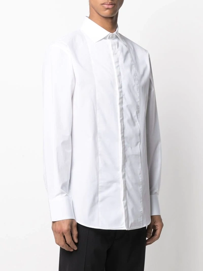Dsquared2 Button-up Long-sleeve Shirt In White