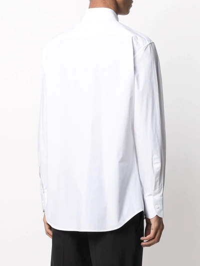 Dsquared2 Button-up Long-sleeve Shirt In White