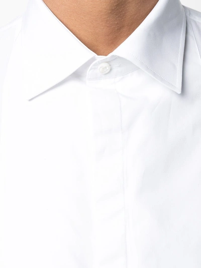 Dsquared2 Button-up Long-sleeve Shirt In White
