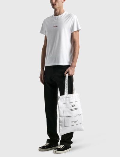 Shop Maison Margiela 1côn Tote Bag In White