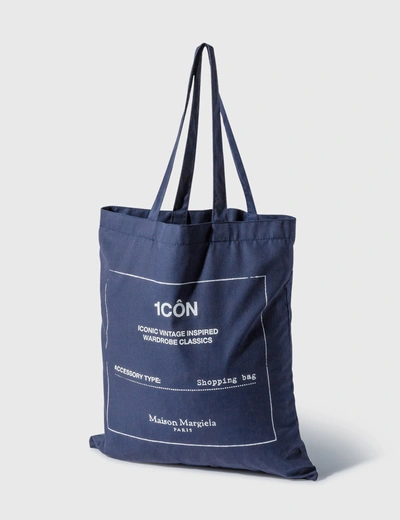 Shop Maison Margiela 1côn Tote Bag In Blue