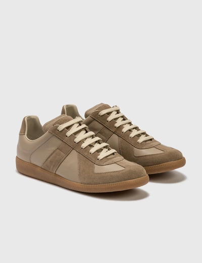 Shop Maison Margiela Replica Low Top Sneakers In Brown