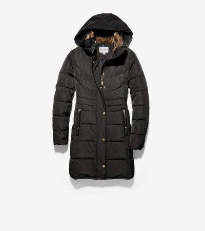 Cole Haan Quilted Down Jacket In Black