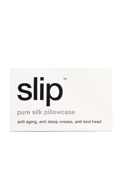Slip Queen/standard Pure Silk Pillowcase In White