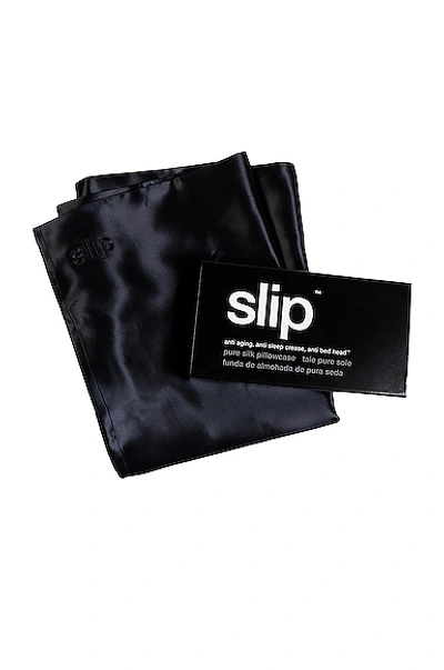 Slip King Pure Silk Pillowcase In Black