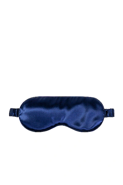 Shop Slip Pure Silk Sleep Mask In Navy