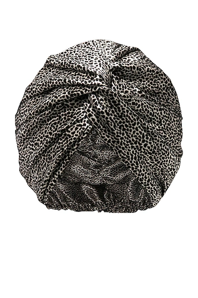 Shop Slip Pure Silk Turban In Leopard