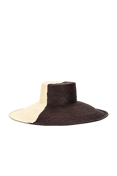 Shop Artesano Urus Extra Wide Brim Hat In Natural & Black
