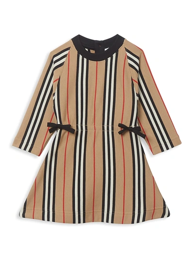 Shop Burberry Baby's & Little Girl's Chiara Icon Dress In Archive Beige