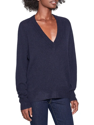 Shop Equipment Women's Madalene V-neck Cashmere Sweater In Eclipse