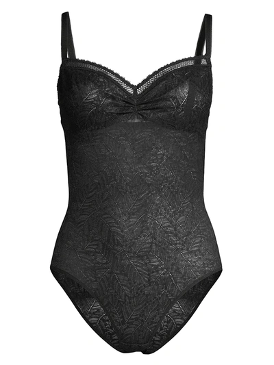 Shop Simone Perele Women's Comete Mesh Bodysuit In Black