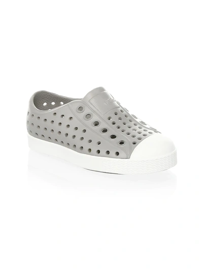 Shop Native Shoes Men's Kid's Jefferson Perforated Sneakers In Grey