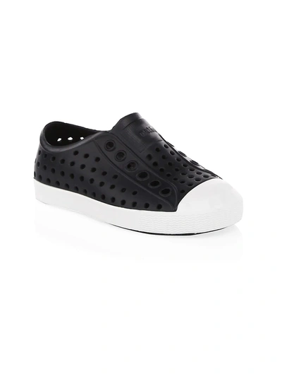 Shop Native Shoes Kid's Jefferson Junior Slip-on Sneakers In Black