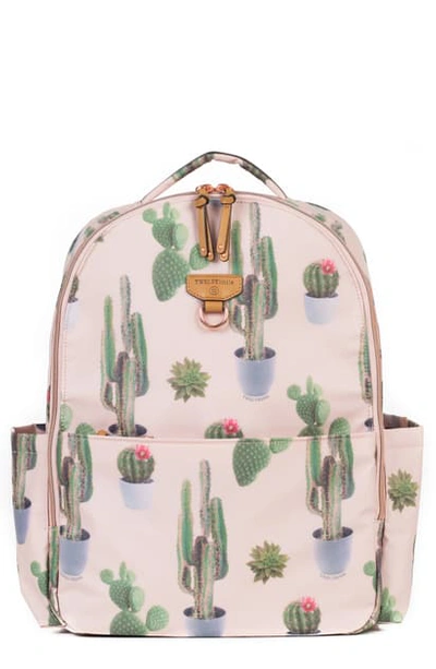 Shop Twelvelittle On The Go Water Resistant Diaper Backpack In Cactus Print