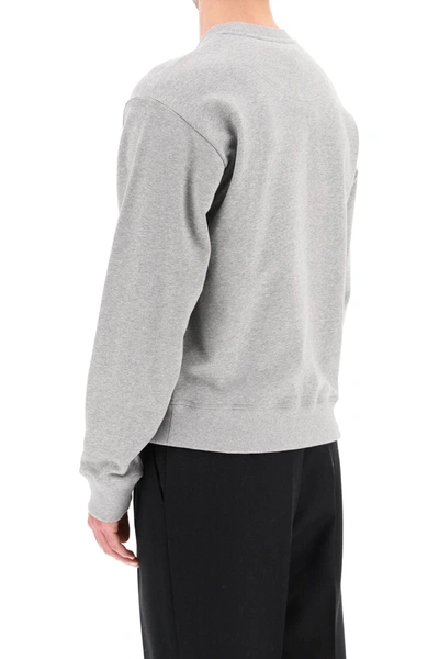 Shop Kenzo Tiger Crew Neck Sweatshirt In Grey