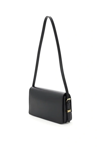 Shop Burberry Grace Shoulder Bag In Black