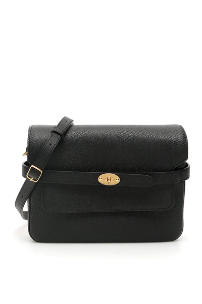Shop Mulberry Belted Bayswater Accordion Bag In Black