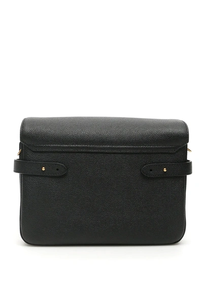 Shop Mulberry Belted Bayswater Accordion Bag In Black