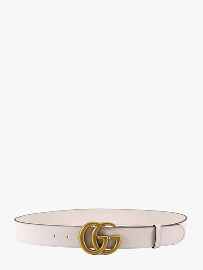 Shop Gucci Belt In White