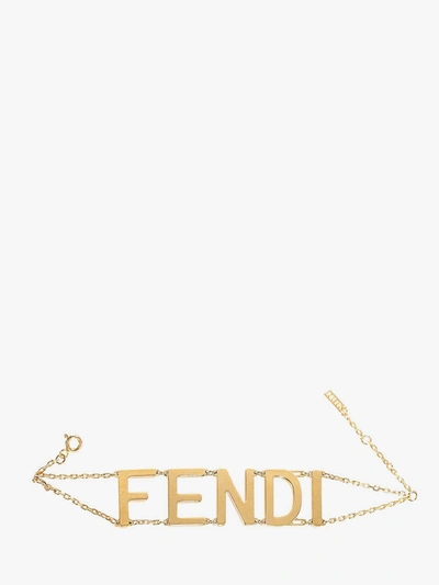 Shop Fendi Bracelet In Gold