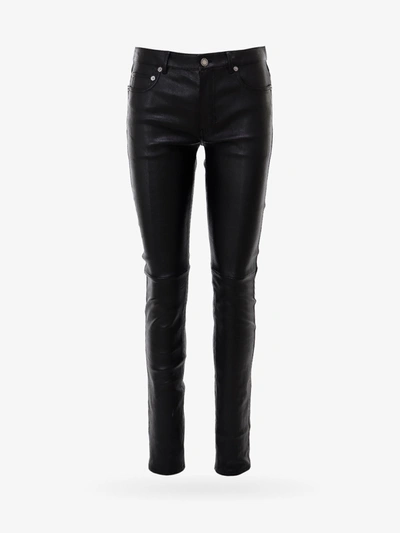 Shop Saint Laurent Trouser In Black