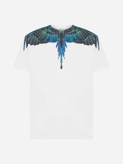 Shop Marcelo Burlon County Of Milan T-shirt Wings In Cotone