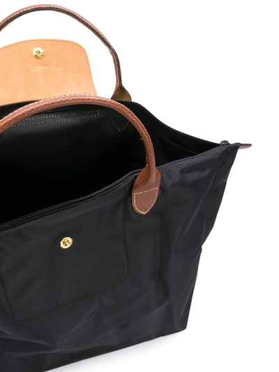 Longchamp `le Pliage Original` Medium Handbag In Black