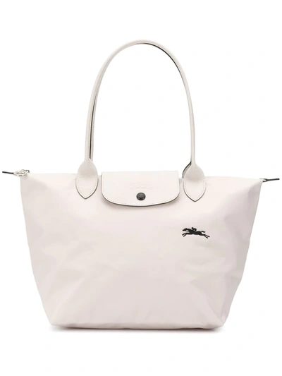 Shop Longchamp Small Le Pliage Shoulder Bag In Neutrals