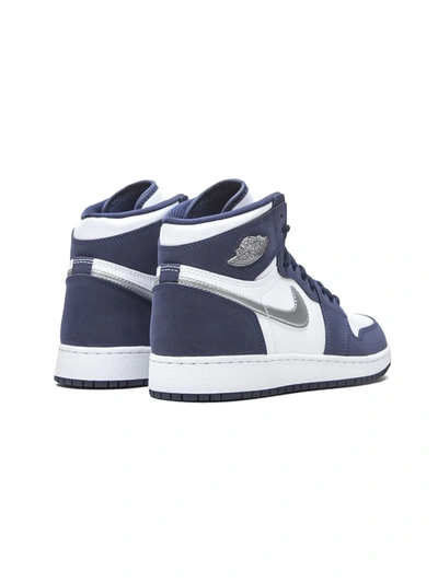 Shop Jordan Air  1 Retro High Co.jp "midnight Navy" Sneakers In White