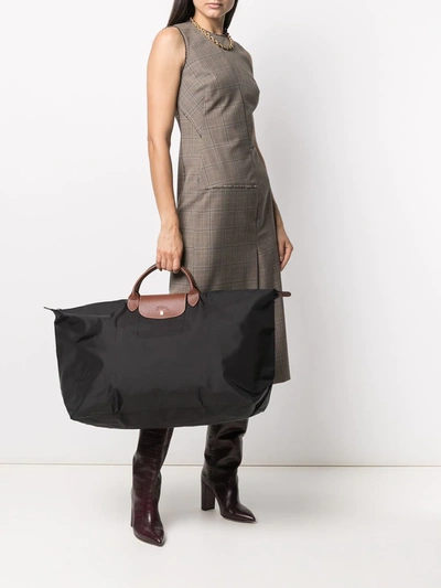 Longchamp Extra Large Le Pliage Travel Bag In Black
