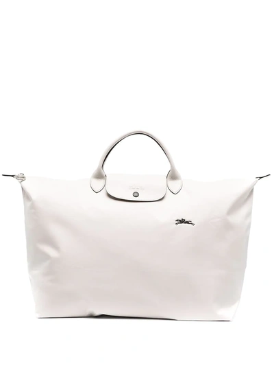 Shop Longchamp Large Le Pliage Travel Bag In Neutrals