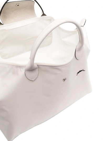 Shop Longchamp Large Le Pliage Travel Bag In Neutrals