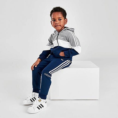 Adidas Originals Babies' Adidas Boys' Toddler Originals Bx-20 Full-zip  Hoodie And Jogger Pants Set In Collegiate Navy/grey Three | ModeSens