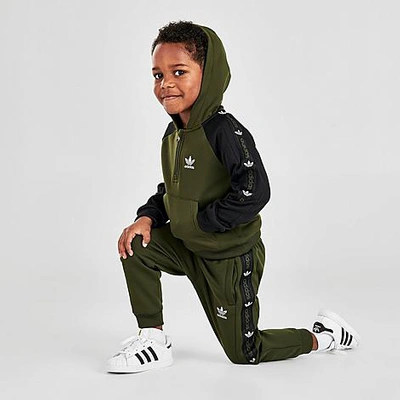 Boys green hot sale adidas tracksuit