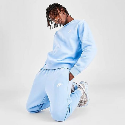 Shop Nike Sportswear Club Fleece Jogger Pants In Blue