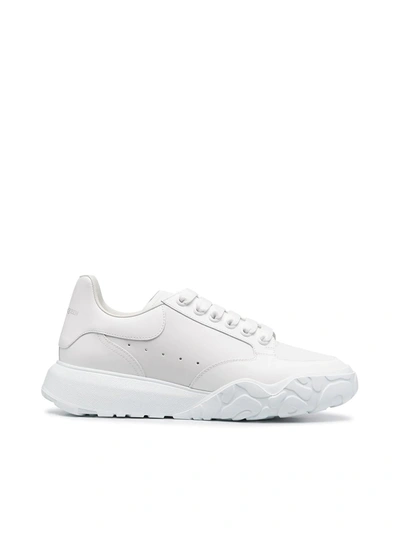 Shop Alexander Mcqueen Low-top Lace-up Sneakers In White
