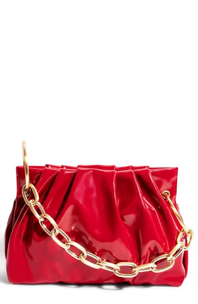 Shop House Of Want Chill Vegan Leather Frame Clutch In Red