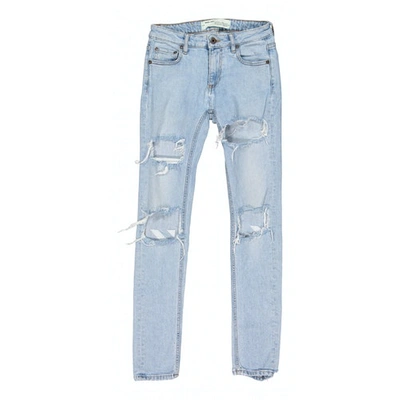 Pre-owned Off-white Slim Jeans In Blue