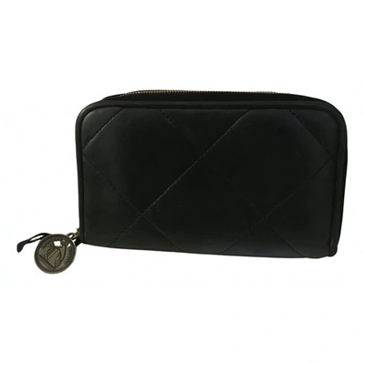 Pre-owned Lanvin Leather Wallet In Black