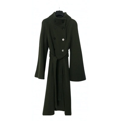 Pre-owned Tonello Wool Coat In Green
