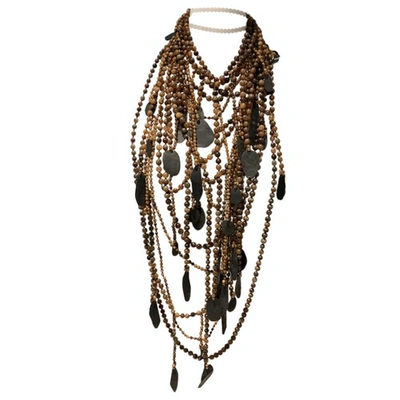 Pre-owned Monies Brown Necklace
