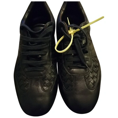 Pre-owned Bottega Veneta Black Leather Trainers