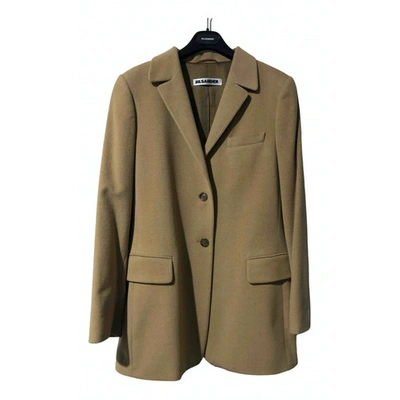 Pre-owned Jil Sander Wool Blazer In Camel