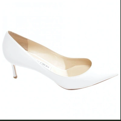 Pre-owned Jimmy Choo White Leather Heels