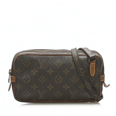 Pre-owned Louis Vuitton Marly Brown Cloth Handbag