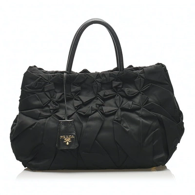 Pre-owned Prada Black Cloth Handbag