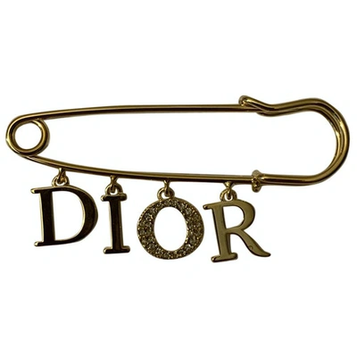 Pre-owned Dior Dio(r)evolution Gold Metal Pins & Brooches